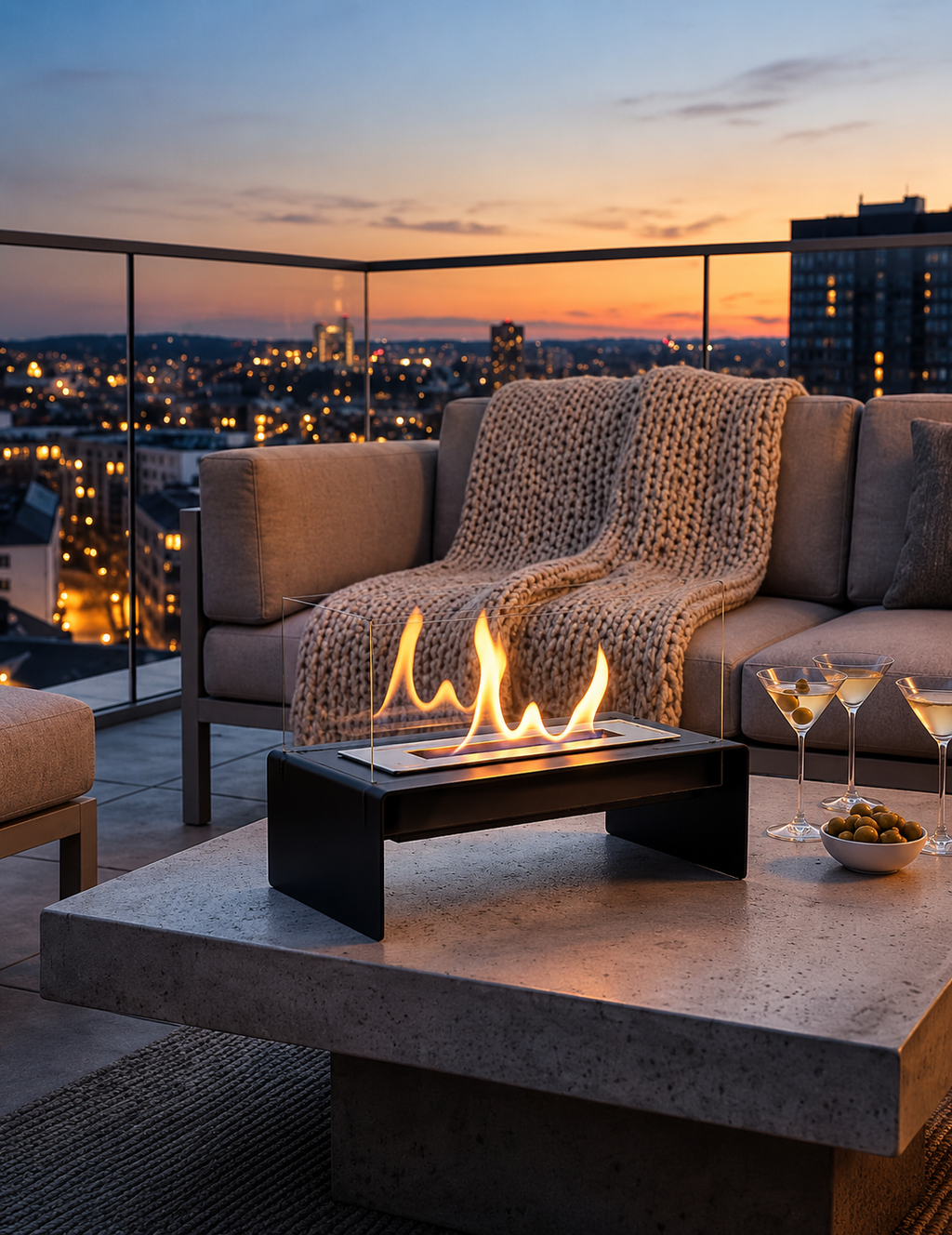 L.A EST LUXFLAME BİOETHONAL ŞÖMİNE